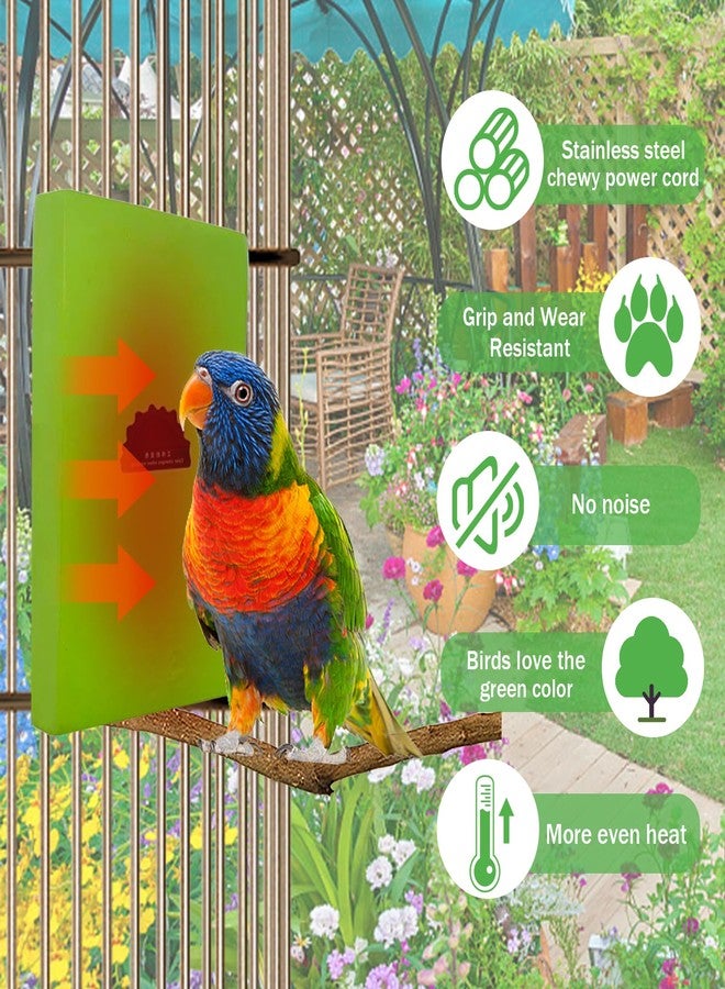 WEIYOONS 2-Pack Bird Heater for Cage Bird Warmer Snuggle-Up Perch Stand for Parrots, Small Pet Birds, Mini Macaw, Conure, African Grey, Hamsters, Chinchillas and Hedgehogs, 12V 5W - Image 4